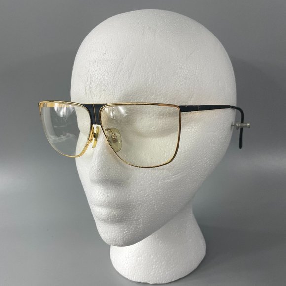 Laura Biagiotti Accessories - Laura Biagiotti Vintage 80s V90 Handmade Gold Woman Eyeglasses/Sunglasses Frame